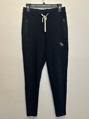 Vanquish Black Drawstring Tapered Fit Zipper Pocket Joggers
